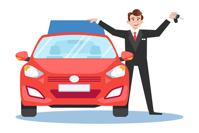 手繪卡通汽車素材 創意賦能汽車出租行業新視覺